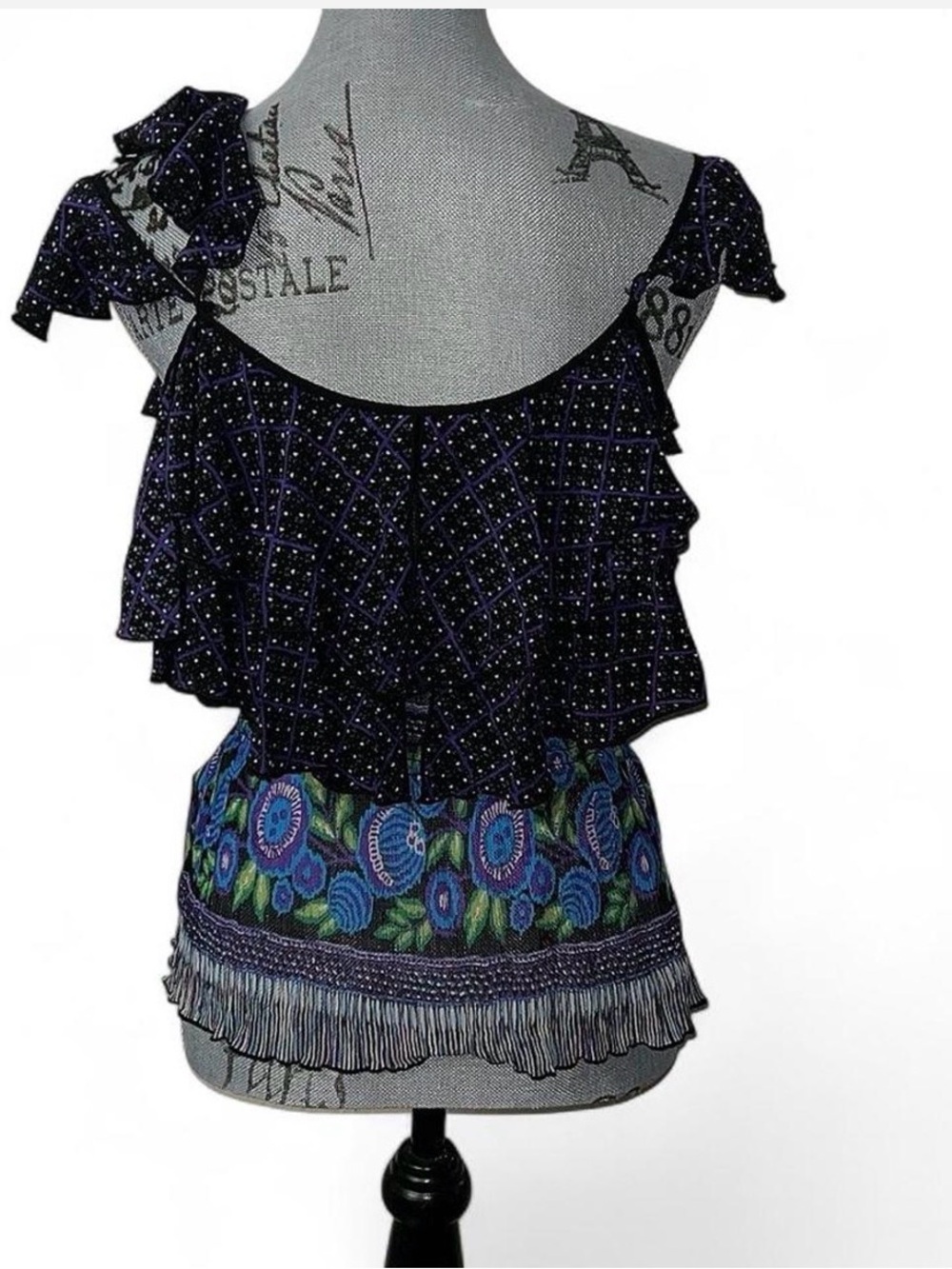 Anna Sui Designer Vtg 100% Silk Top from “Days of Heaven” collection of 2011 - Picture 2 of 8